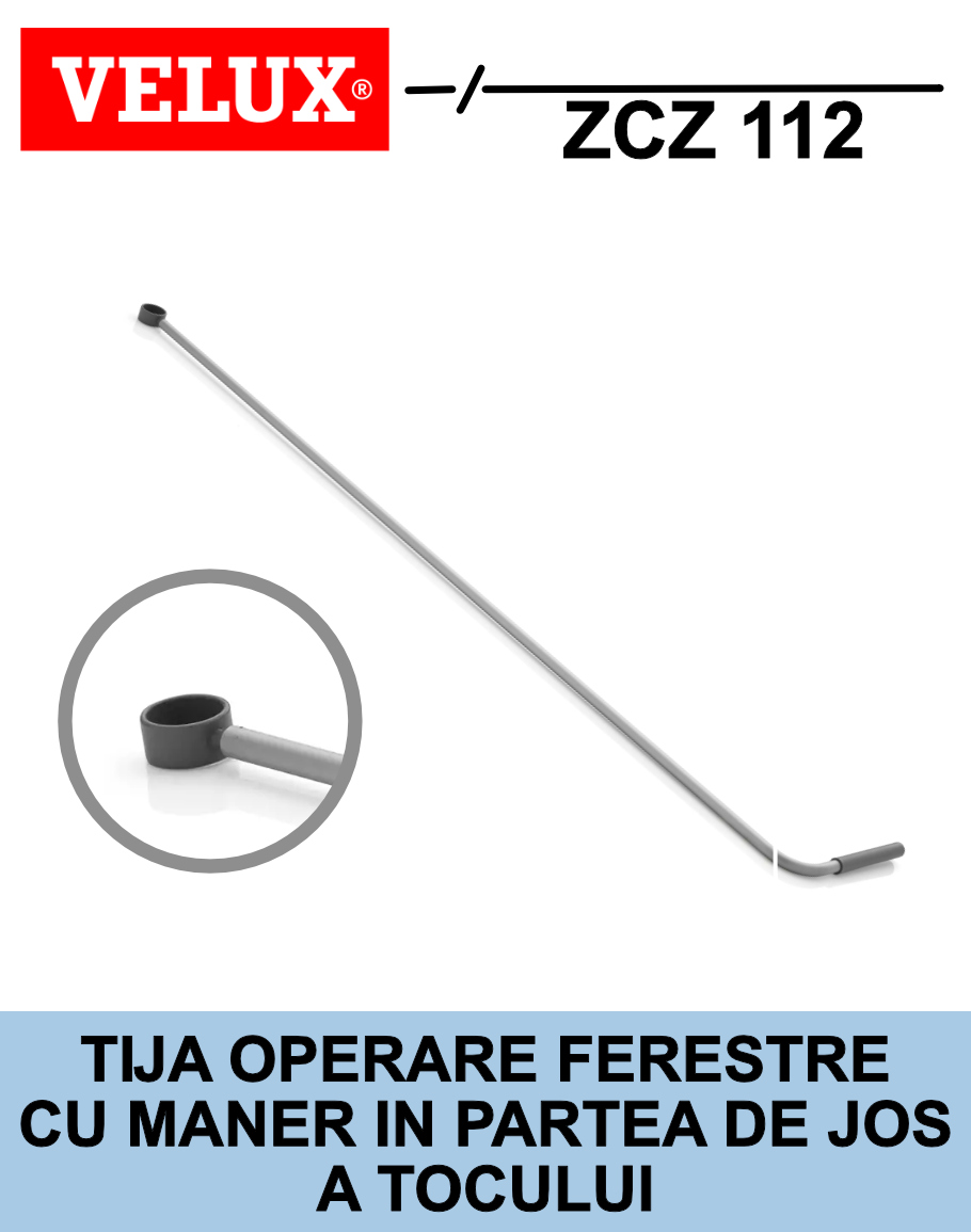 Tija fixa Velux ZCZ 112 - lungime de 120 cm pentru ferestre cu